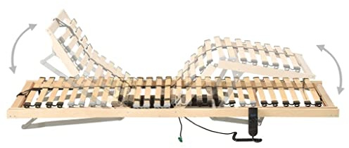 QZZCED Tagesbett Schlafzimmer-Betten Hotelbetten Luxus-Betten Elektrischer Lattenrost mit 28 Latten 7 Zonen 90x200 cm für Schlafzimmer, Hotels, Wohnungen