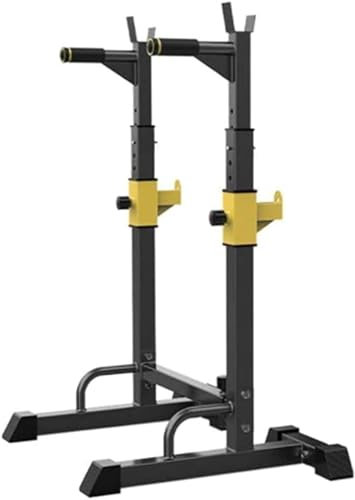 GKJHTED Squat Rack Krafttrainingsgerät Home Sports Squat Rack Dip-Station Langhantelständer Dip-Ständer Fitness Bankdrücken für Krafttraining