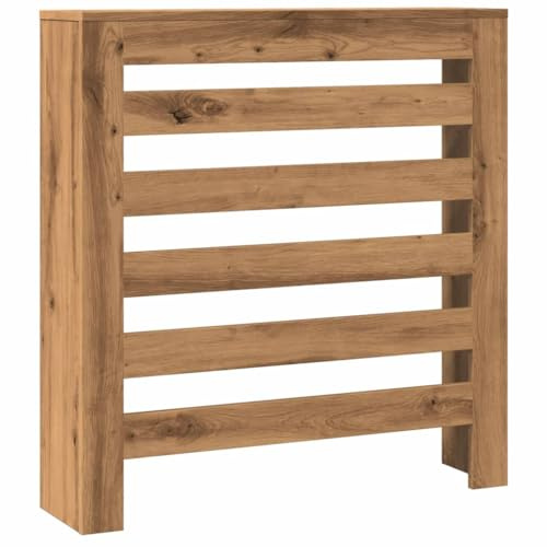 Gecheer Engineered Wood Radiator Cover Cabinet - Artisian Oak, 78 x 20 x 82 cm, Modern Decor for Living Room Model852689