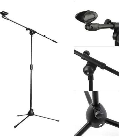 JMORCO Mikrofon Arm Boden Mikrofon Stativ Schaukel Arm Retractabl Metall Mikrofon Stehen Bühne Leistung Live Mikrofon Halterung Desktop Mikrofon Stativ