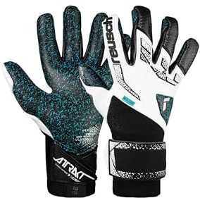 Reusch Profi Torwarthandschuhe Erwachsene | starker Grip & atmungsaktiv | erweiterte Grip-Zone, für Training & Spiel, Naturrasen & Kunstrasen, Größe 7,5-12, Attrakt Freegel Fusion Goaliator