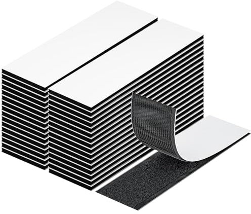 Uniclife 30 pezzi industriale autoadesivo extra forte autoadesivo, 3 x 10 cm, ganci e strisce fiocco, autoadesive, forte fissaggio posteriore adesivo, ufficio, nastro per montaggio a parete ad alte