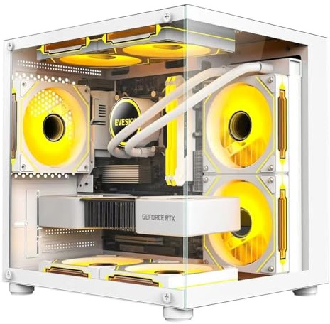 PC Computer Gaming i9 - RAM de 32 GB, SSD NVMe 1 TB, RTX 5050 8 GB Disipador líquido, Win 11 Pro, Wifi Usb, Hdmi