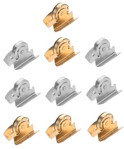 Anneome 10 Pairs Snap Buttons for Purse and Garment, Small Seamless No-Stitch Magnetic Clasps in Gold and Silver, Strong Fasteners for Bags, Suitcases, DIY Craft Accessories