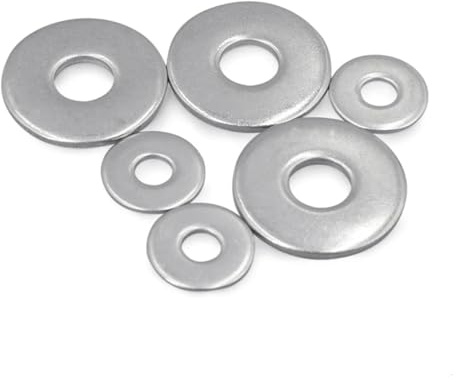 LDHNFBYV Rondelle Piatte M3/M4/M5/M6/M8-M20 in Acciaio Inossidabile 304, Grandi rondelle Piane(M16 2pcs)