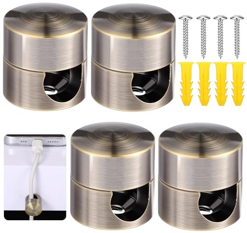4 Pc Cable Anchor Phone Charger Cord Holder Charging Cable Management Clip | for Desk Cable Holder Clips, Wire Holder Organiser, Phone Charging Cables Keeper, for Office Desktop Home, USB Wall Car