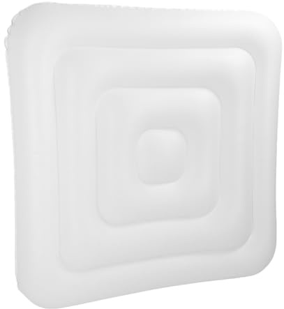 Sxhlseller 130 cm Aufblasbare Poolabdeckung für Quadratische Pools | PVC-Spa-Schutz für den Außenbereich | Staub- und Wasserdicht, Leicht Aufzublasen, Tragbar | Pool- und