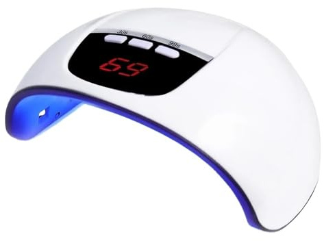 Lampe UV LED for vernis à ongles, 48/54 W, sèche-ongles , 3 minuteries, lampe de séchage for gel(MJ73-10-White)