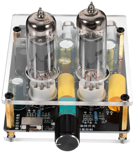 COHEALI Preamplificatore Valvolare 6k4/6a2 per Audio Hifi Fai da Te, Scheda Preamplificatore per Giradischi e Home Theater, Amplificatore Stereo Compatto Alimentazione Dc 12-16v