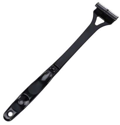 ZJchao Tondeuse à Cheveux pour le Dos, épilateur Manuel Pliable à Long Manche pour Hommes, Coupe 3 Couches, Rasoir pour le Dos, Aucune électricité Nécessaire, Matériau ABS, Longueur