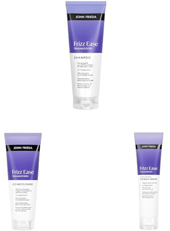 John Frieda Frizz Ease Traumlocken Set – Shampoo, 250 ml, Conditioner, 250 ml, Definierende Locken-Creme, 150 ml – Haartyp: natürlich lockiges und welliges Haar