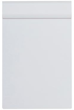 MAUL Klemmbrett A5 weiß MAULpro Hochformat mit sicherer Klemmschiene | bruchsicherer PS-Kunststoff, hält 90 Blatt, gummiartige Lippe für festen Griff, blanko Oberfläche, praktisch aufhängbar