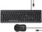 apm Ensemble Clavier et Souris Filaires AZERTY Français, 105 Touches et Pavé Numérique, Ergonomique, Câble USB de de 1,8 m, Pack Bureautique pour PC, Portable, Ordinateur Windows, Mac, Noir, 100040
