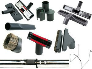 Central Vacuum Cleaner Accessories 32 mm Kit 9 Pieces – Brushes with Telescopic Rod