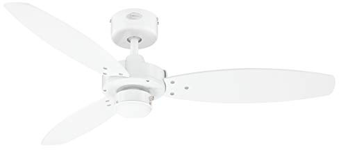 78261 Jet II, moderner 105 cm Deckenventilator von Westinghouse Lighting, Ausführung in Weiß