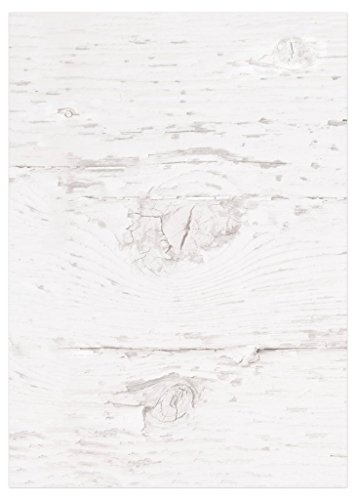 Logbuch-Verlag 50 Blatt Briefpapier weiß grau in Holz-Optik Holz Motivpapier Druckerpapier DIN A4 zum Basteln, Bedrucken & Schreiben beidseitig bedruckt
