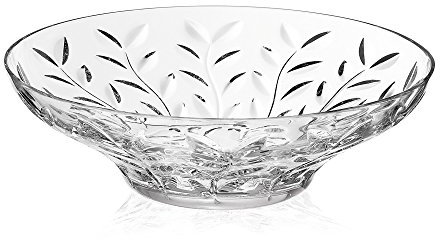 RCR Laurus 25593020006 - Centrotavola decorativo in vetro, con cristalli, 31 x 31 x 11 cm