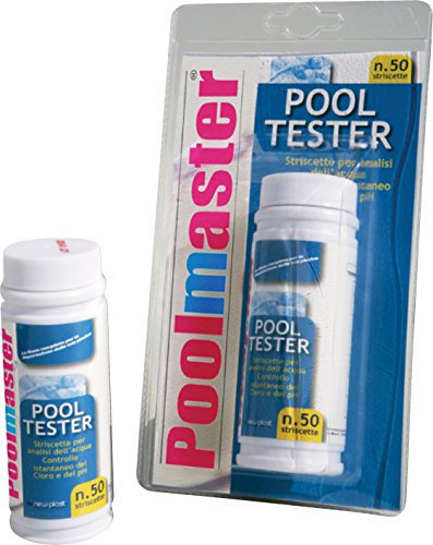 New Plast 0537 - Pooltester in striscette per analisi acqua Piscina, 50 Striscette, 29x19x25 cm