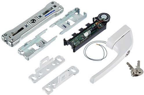 ABUS Fenster-Stangenschloss FOS550A AL0145 - Zusatzsicherung mit Druckzylinder und Alarmfunktion, gleichschließend - ABUS-Sicherheitslevel 10 - 07301 - Weiß