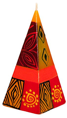 Kapula piramide candela Desert rose New design 5 x 11 cm
