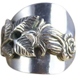 Ring 800 Silber Besteckschmuck Ring, ca. 62 (19,8)