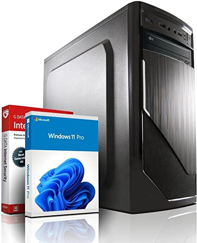 Intel i5 12400F 12-Thread Business Office Multimedia Computer mit 3 Jahren Garantie! - i5 12400F 12-Thread CPU, 4.4 GHz - 16GB DDR4-1000 GB SSD - DVD±RW - USB3 - Win11 - WLAN - MS Office - #6082