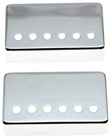 KAISH Set of 2 Humbucker Guitar Pickup Cover Brass Humbucker Pickup Covers 49.2mm/52mm