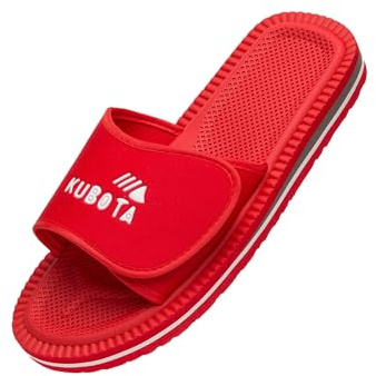 Kubota Ciabatte Donna – Ciabatte in Schiuma – Sandali da Bagno – Confortevoli – Rosso 37 EU