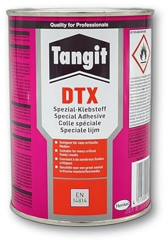 Tangit DTX Spezial-Klebstoff 500 g – Hochleistungskleber für PVC-U & PVC-C – Für kritische Medien & Chemikalien – DVGW-zertifiziert – Chemikalienbeständig – Profi-Kleber für Industrie & Anlagenbau