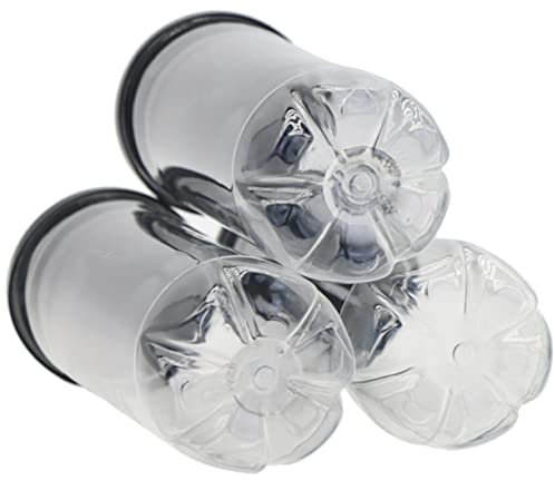Toddmomy 3stücke Tennisball Behälter Aus Transparentem PVC Mit Schwarzem Deckel Praktischer Tennis Organizer Stabiler Aufbewahrungsbehälter Für Tennis Kleine Sportbälle Wiederverwendbar LAN