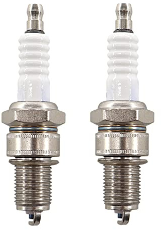 MCHNIC 2x Zündkerze für MTD ThorX Honda Briggs & Stratton OHV Rasenmäher Ersetzt TORCH F6RTC, NGK BPR6ES, CHAMPION RN9YC RN10YC, Bosch WR6D WR6DC WR7D WR7DC7 MTD 951-10292 751-10292 OHV Motoren