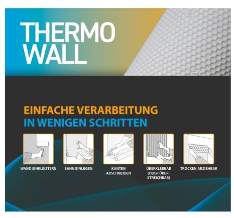A.S. Création THERMOWALL Dämmtapete 393861 - überstreichbares isolierendes Thermovlies - Tapete weiß energieeffizient auf 10,05 x 1,06m