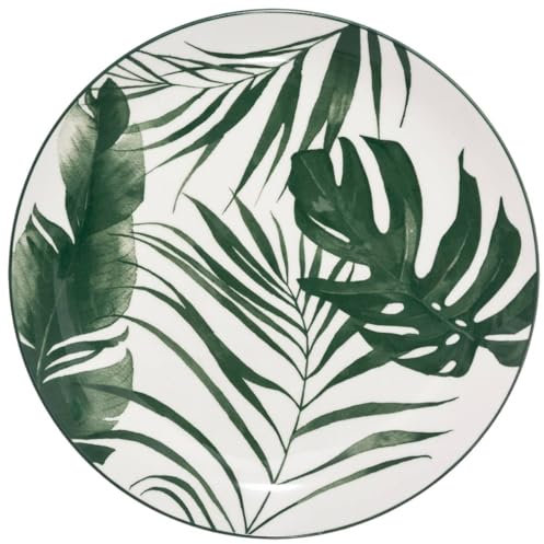Secret de Gourmet - Lote de 6 platos llanos palme d26cm verde