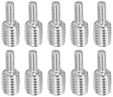 PATIKIL M4x0.7 zu M8x1.25 Doppel Ende Gewindebolzen Schraube Bolzen 10 Packung 304 Edelstahl Stab Bolzen Gewinde Reduzierer Adapter für Möbel Hardware 20mm Lang