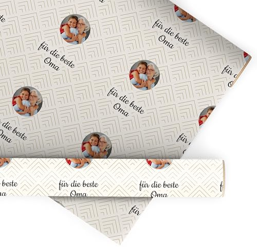 wandmotiv24 Geschenkpapier personalisiert, 100 x 140cm, 1.4 qm, Foto und Text anpassen, Fotogeschenk, Geschenk für Freunde und Familie M0031
