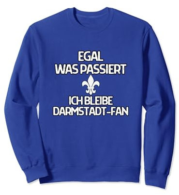 Darmstadt Aufstieg Fußball Lilien Fan 98 Hessen blau weiss Sweatshirt