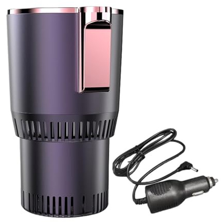 Chauffe-boisson, chauffe-café 2 en 1 antidérapant pour voiture, chauffe-café portable pour les voyages en voiture, chauffe-eau de voiture, chauffe-eau de voyage