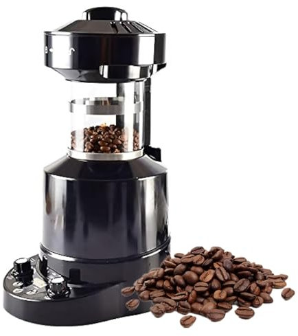 Electric Coffee Bean Roaster, Professional Automatic Air Coffee Roasting Machine, With Timer, For Cafe Shop Restaurant Home Office - Adjustable Wind Speed, Cold/Hot Air Adjustment