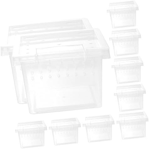 Sosoport 20stücke Transparente Reptilien Futterboxen Praktische Terrarium Aufbewahrung Für Kleine Reptilien Und Insekten Einfach Zu Reinigen Beobachten Für Und Gottesanbeterin