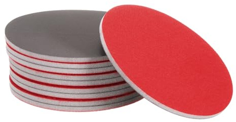 Sourcing Map 3000 Grit Sanding Disc 6 Inch Hook and Loop Sponge Buffer for Orbital Sander, Wet/Dry Use for Car Wood Drywall Metal Furniture Polishing