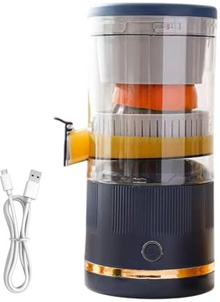 Tioheam Electric Citrus Juicer - Orange Juice Squeezer Automatic Separation Lemon Juicer | Portable Citrus Juicer, 7.4V Juice Container for Lemon, Orange, Citrus, Lime