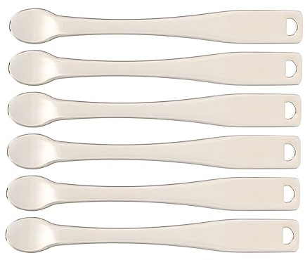 BIUDECO 6piezas Cuchara Para Crema Facial Cucharas y Para Maquillaje Para Aplicar Faciales y Cremas Faciales