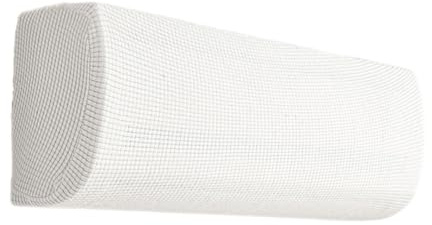Copriaria per Condizionatore a Parete - Tessuto Elastico Stretch, Copertura Lavabile in Lavatrice 90-110cm/35.5-43.3in(White,1pcs)