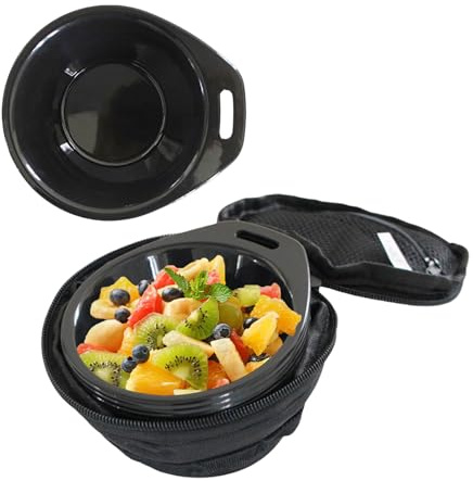 Bol de Senderismo,Vajilla Apilable con de Almacenaje | Set de 4 Boles de Cocina | Para senderismo, mochilero, picnic, exterior, interior, hogar, comidas, barbacoa, playa, camping, viaje
