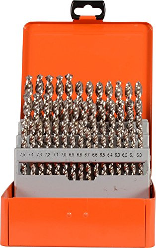 Projahn Spiralbohrer Kassette Turbo (41-teilig, aus dem Vollen geschliffen, lange Lebensdauer, Qualitätsstufe: Professional; je 1 Ø 6-10 mm um 0,1 steigend)