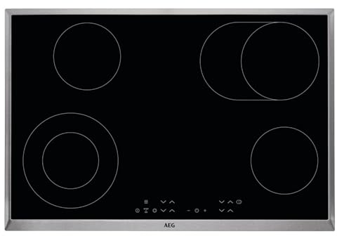 Aeg hk834060 X B HOB – Plate (Built-in, Electric Induction, Glass and Ceramic, Sensor, Top Front, 1.5 m) Brushed Steel