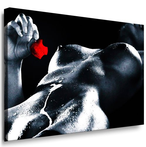 Bild auf LEINWAND AKT EROTIK GIRL abstrakt verschiedene Größen wählbar!!! gerahmt fertig auf HOLZRAHMEN Kunstdruck Wandbild auf Rahmen günstiger als Ölbild Gemälde/Poster/Plakat/kein Poster oder Plakat (150x100cm)