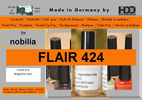 HDO Farbstift Lackstift Touch-Up-Pen for Nobilia Flair 424 Magnolia Matt