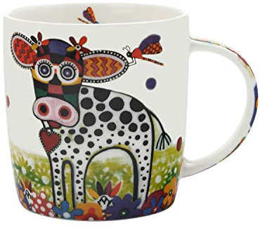 Maxwell & Williams Smile Style - Taza de porcelana multicolor en caja de regalo, 370 ml