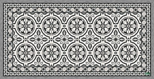 Vilber, Tapis en Vinyle, TANGER DU, 40cm x 78cm x 0.22cm, Noir
